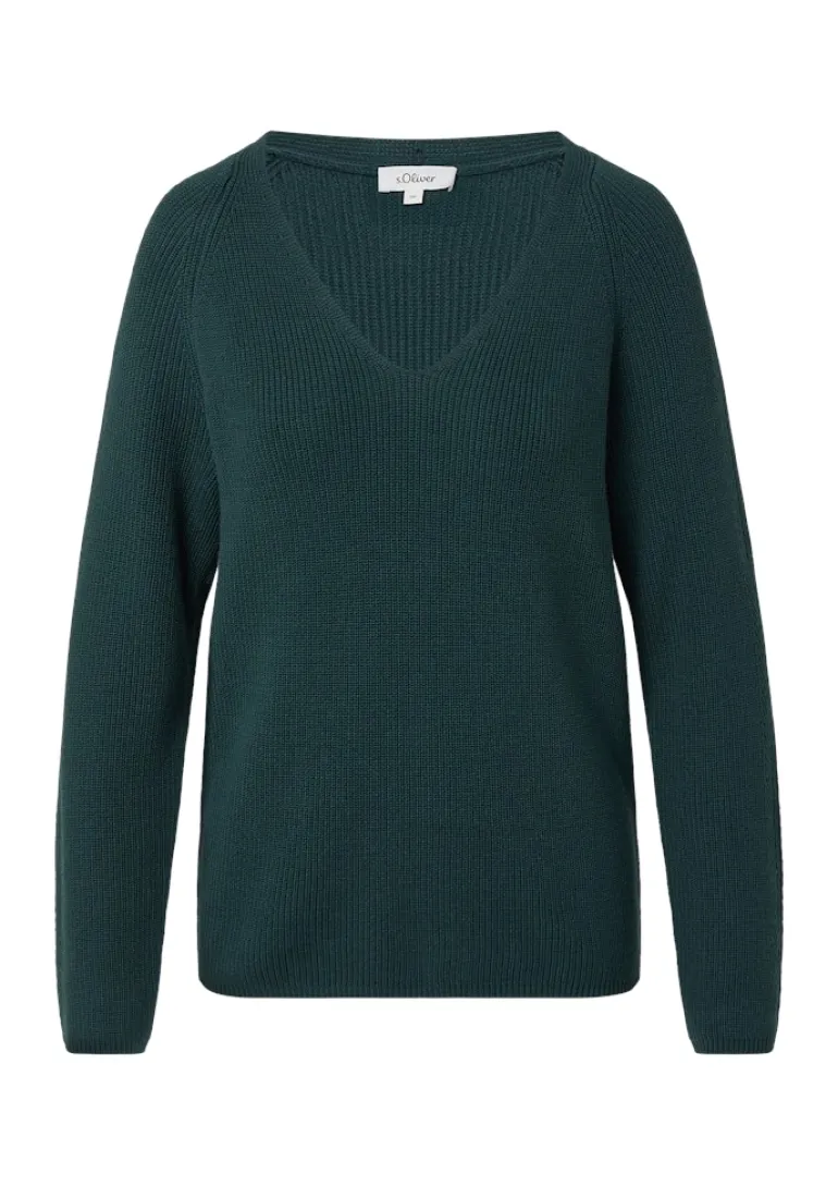 Strickpullover grün
