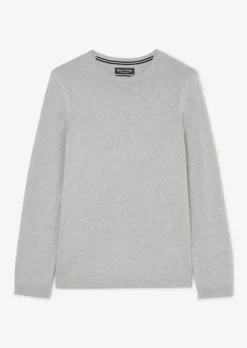 Strickpullover light grey melange