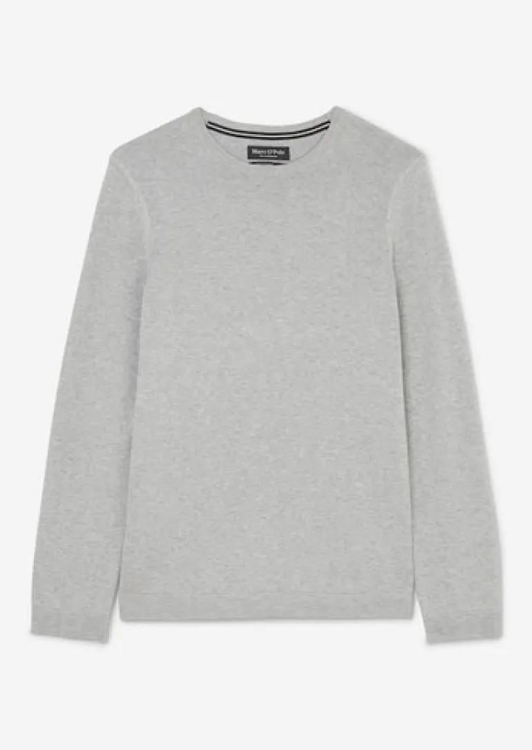 Strickpullover light grey melange