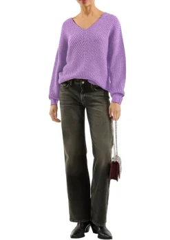Strickpullover lila