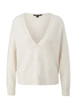 Strickpullover mit Alpaka creme