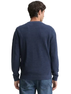 Strickpullover mit Rundhalsausschnitt sky captain blue