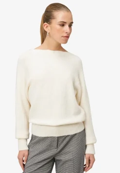 Strickpullover mit U-Boot Ausschnitt eggnog