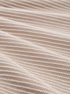 Strickpullover mit U-Boot-Ausschnitt soft taupe bubble knit stripe