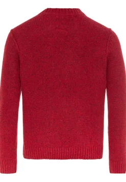 Strickpullover mit zertifizierter Merinowolle amber red