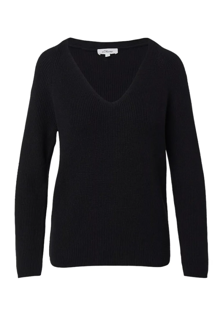 Strickpullover schwarz
