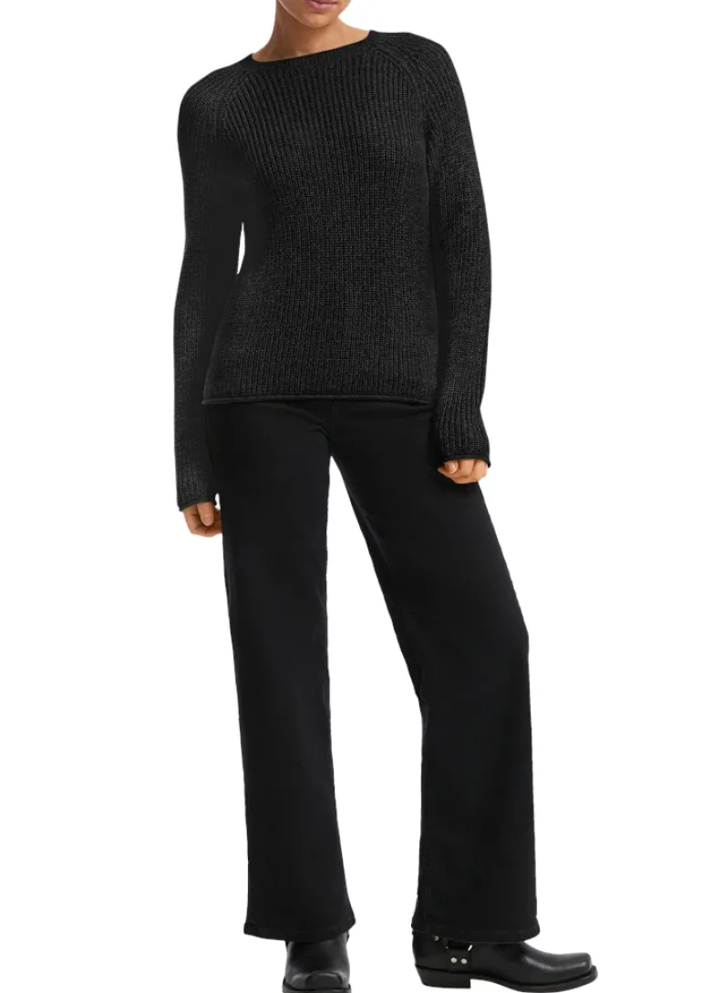Strickpullover schwarz