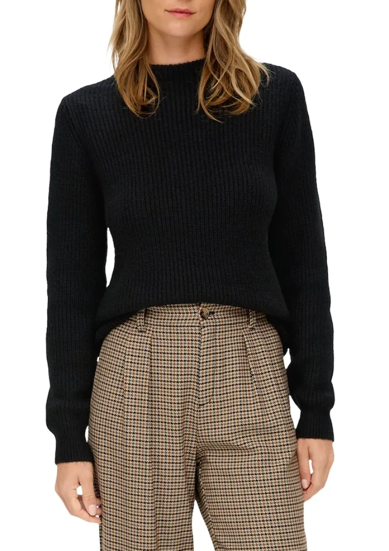 Strickpullover schwarz