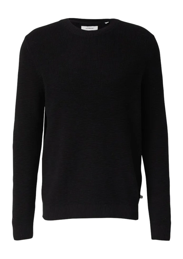 Strickpullover schwarz