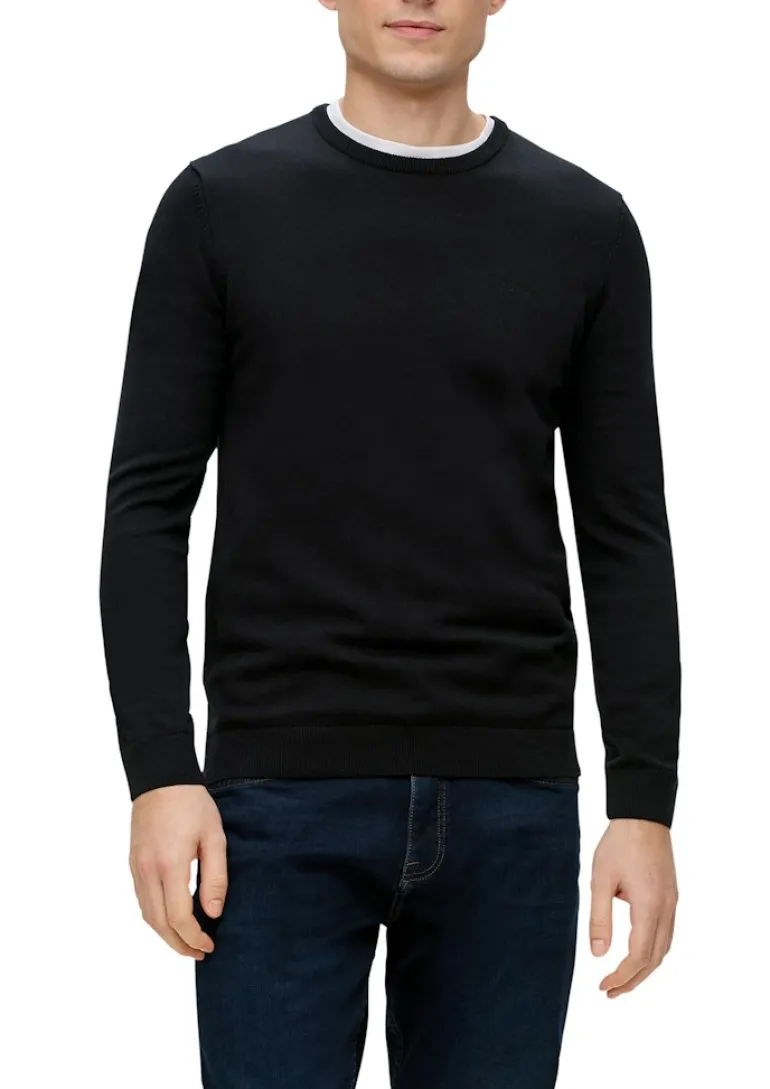 Strickpullover schwarz
