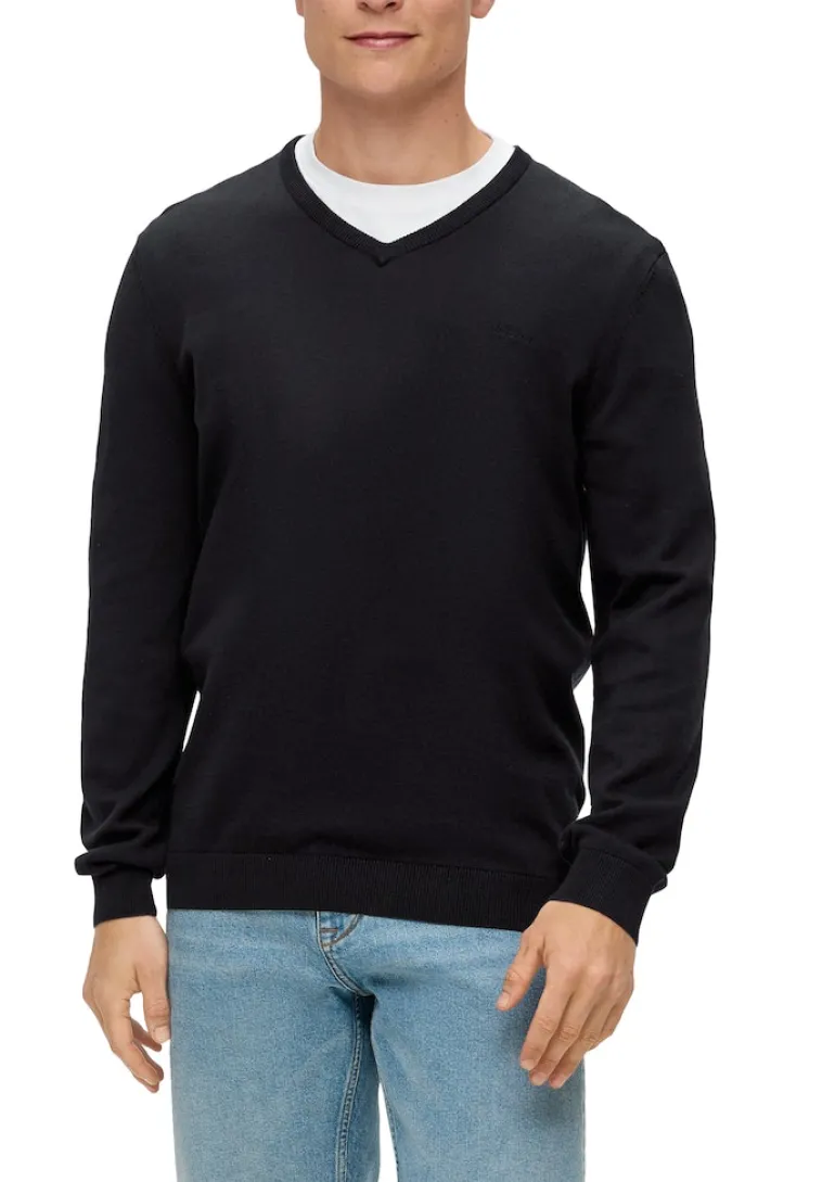 Strickpullover schwarz