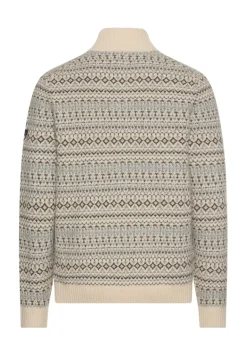 Strick-Troyer aus reiner Lammwolle oatmeal