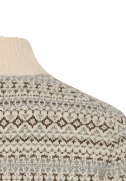 Strick-Troyer aus reiner Lammwolle oatmeal