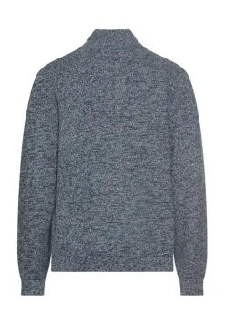 Strick-Troyer mit melierter Struktur tinted blue