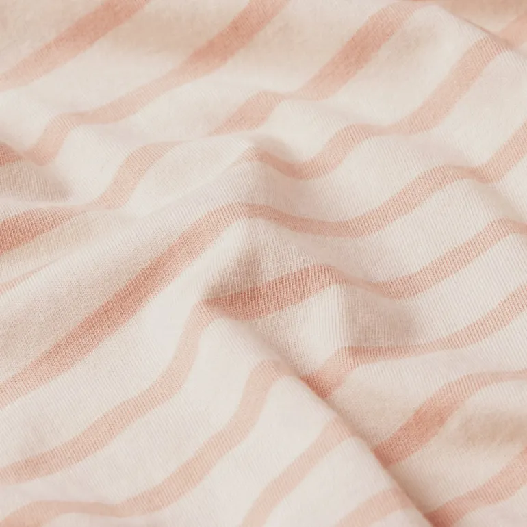 Striped knot r t wmn lt chalk-liquid pink stripe