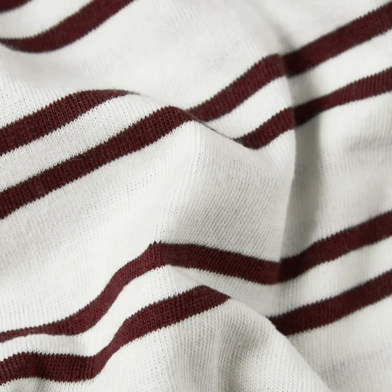 Stripe eyben slim v t 2.0 wmn milk-maroon double stripe
