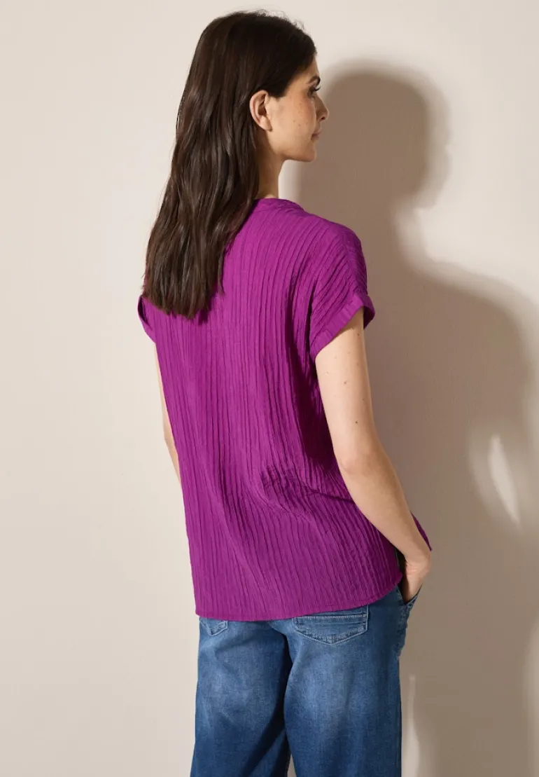 Strukturbluse anemone pink
