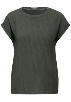 Struktur Blusenshirt cool khaki