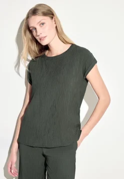 Struktur Blusenshirt cool khaki