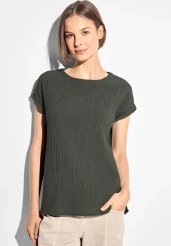 Struktur Blusenshirt cool khaki