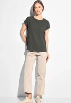 Struktur Blusenshirt cool khaki