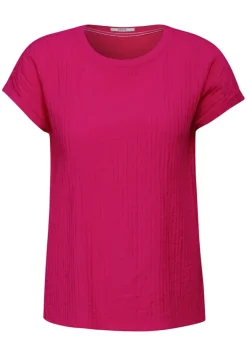 Struktur Blusenshirt pink sorbet