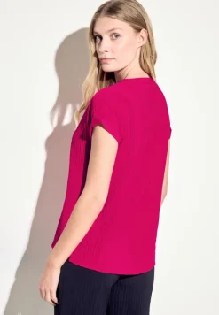 Struktur Blusenshirt pink sorbet