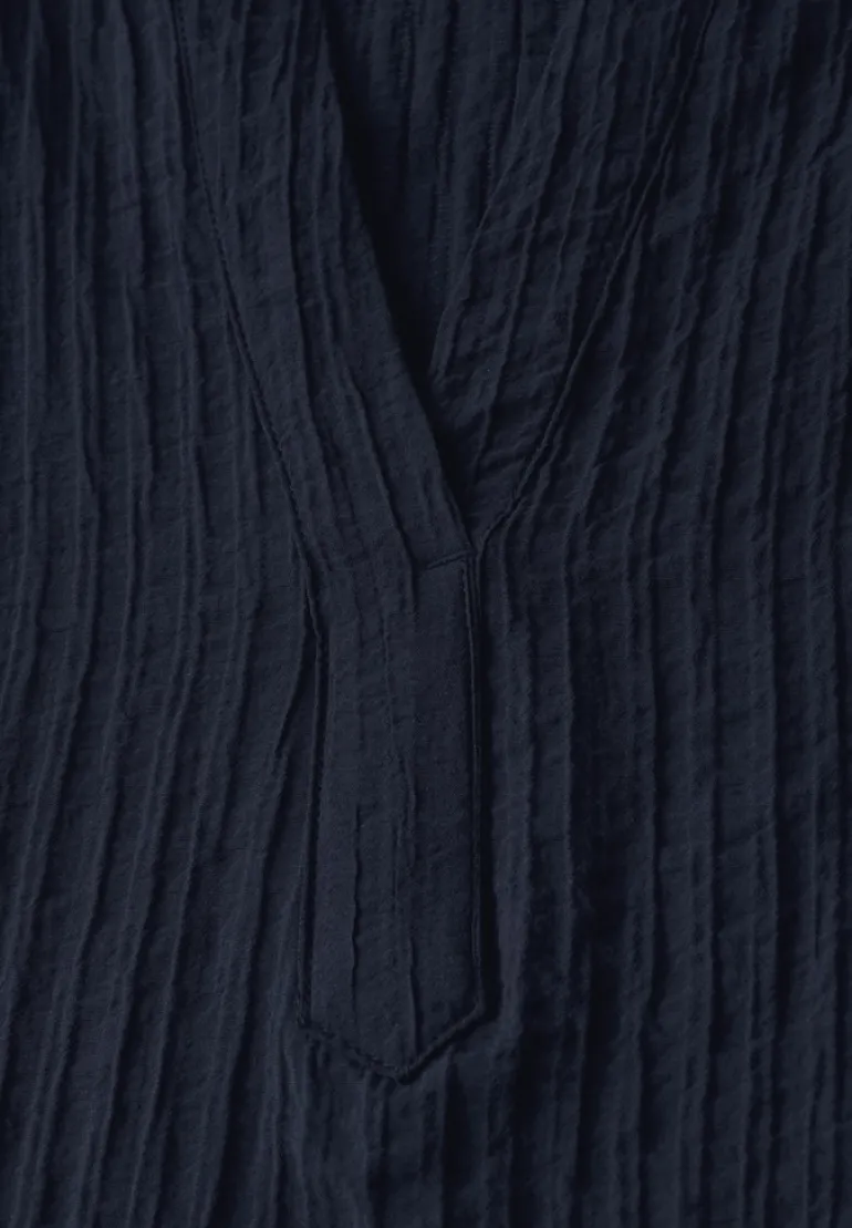 Strukturbluse universal blue