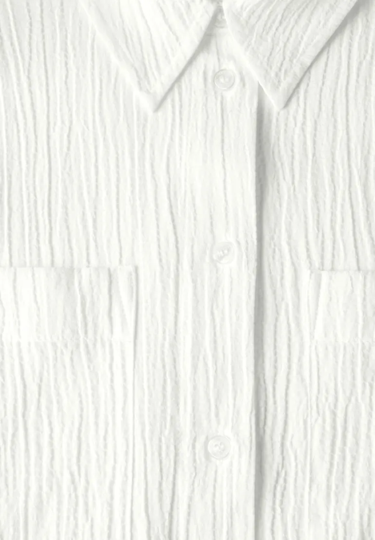 Strukturbluse vanilla white