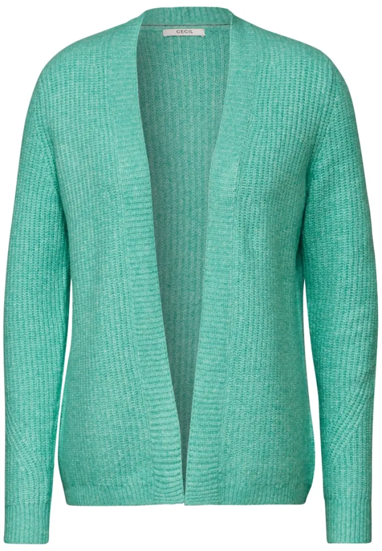 Struktur-Cardigan aventurine green melange
