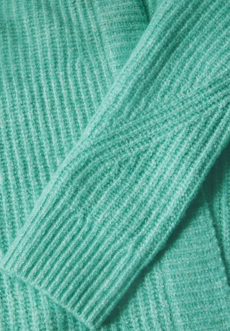Struktur-Cardigan aventurine green melange