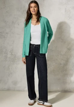 Struktur-Cardigan aventurine green melange