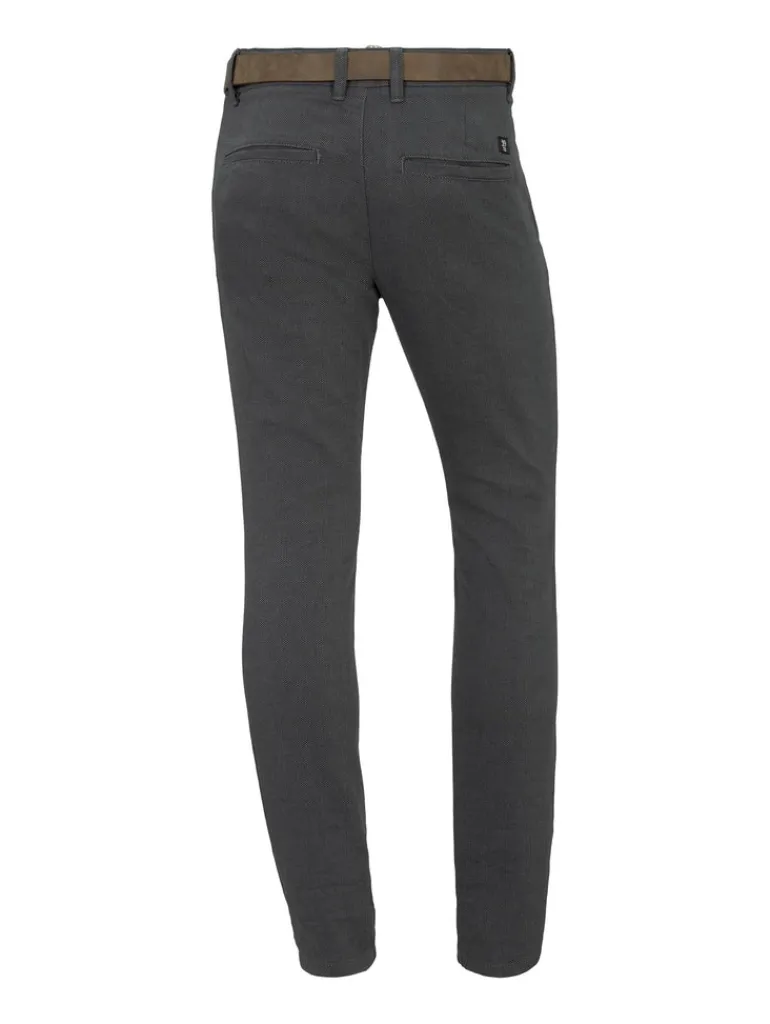 Strukturierte Straight Chino two colored black design