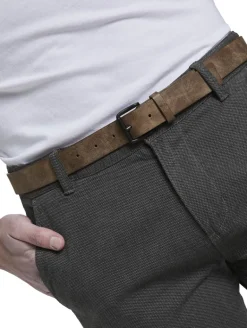 Strukturierte Straight Chino two colored black design