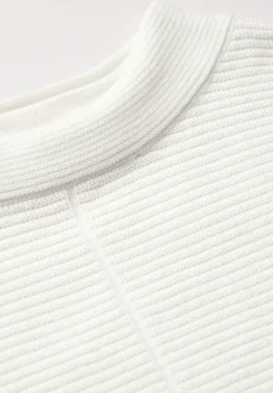 Strukturmix Dolman Pullover vanilla white
