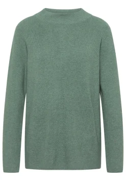 Strukturmix Pullover jewel green melange