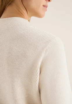 Strukturmix Pullover oat milk beige melange