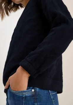 Strukturmuster Sweatshirt urban dark blue
