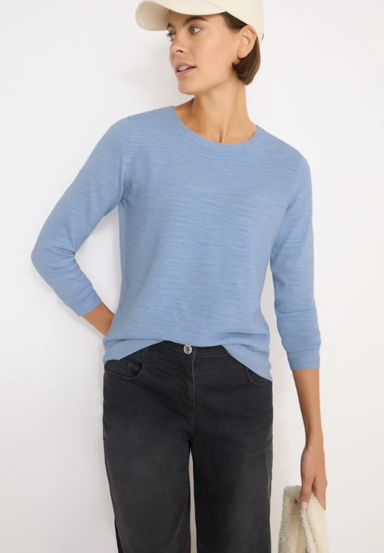 Strukturpullover mountain heather melange