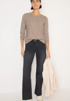 Strukturpullover toffee cream heather melange