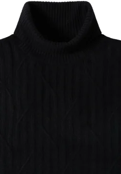 Struktur Rollkragenpullover black