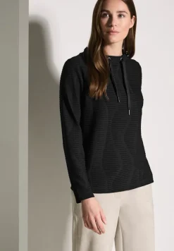 Strukturshirt black