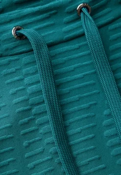 Strukturshirt petrol green