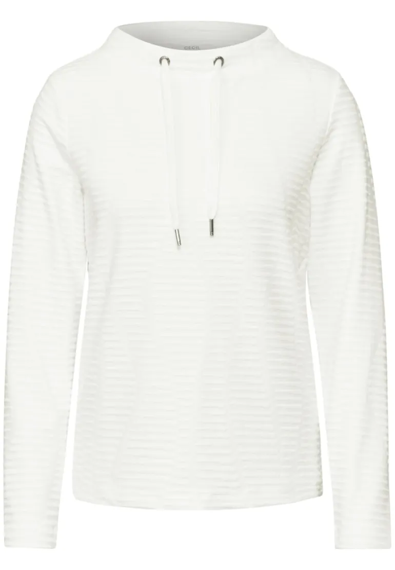 Strukturshirt vanilla white