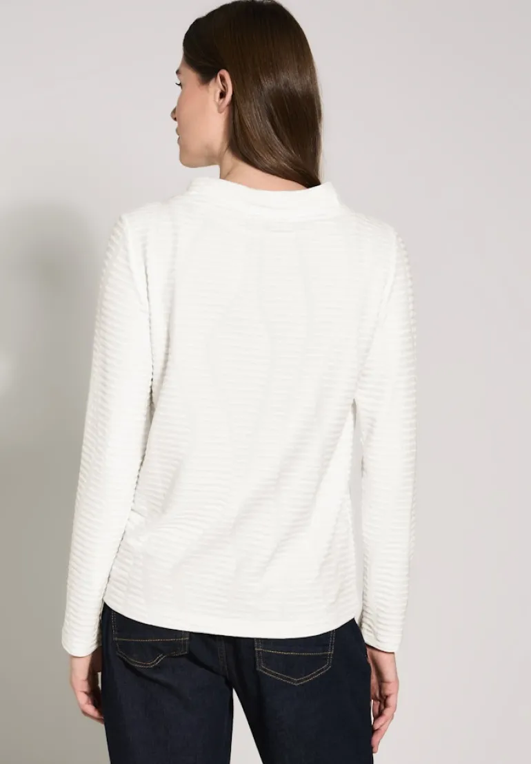 Strukturshirt vanilla white