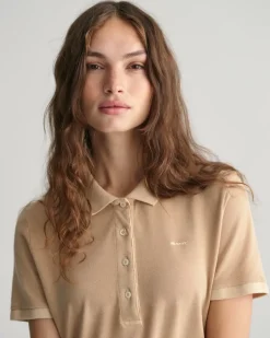 Sunfaded Piqué Poloshirt dry sand