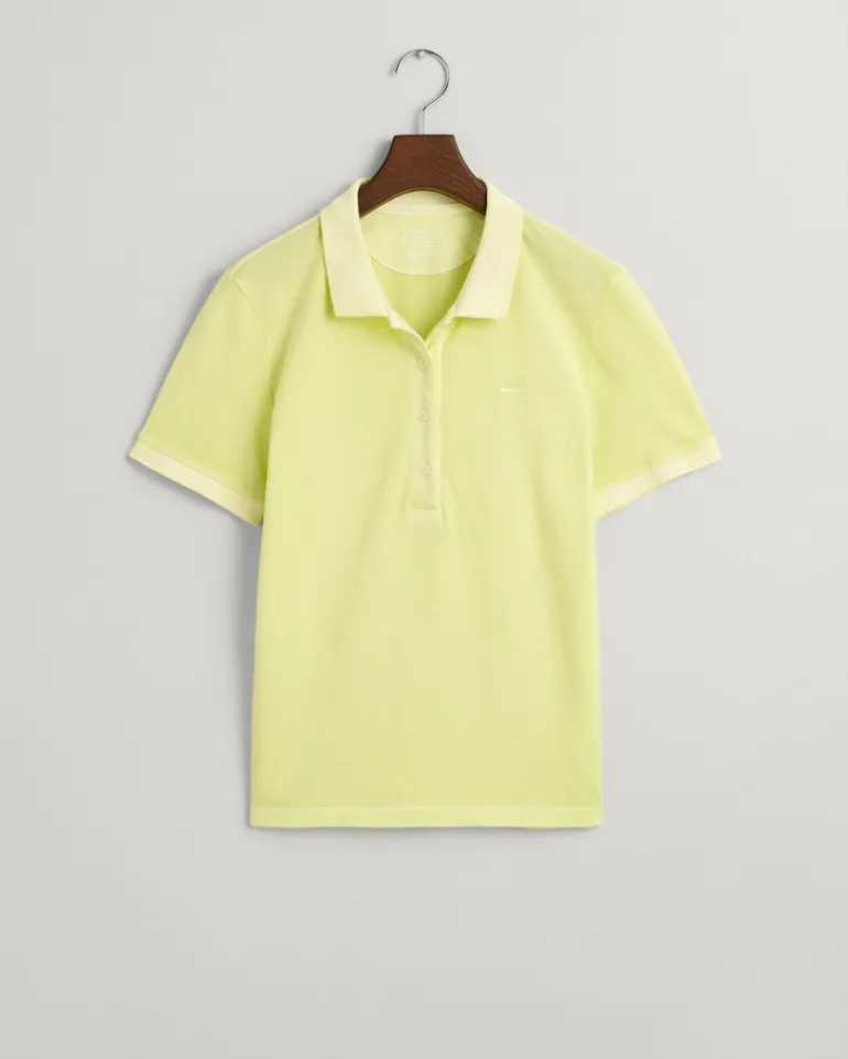 Sunfaded Piqué Poloshirt pastel lime