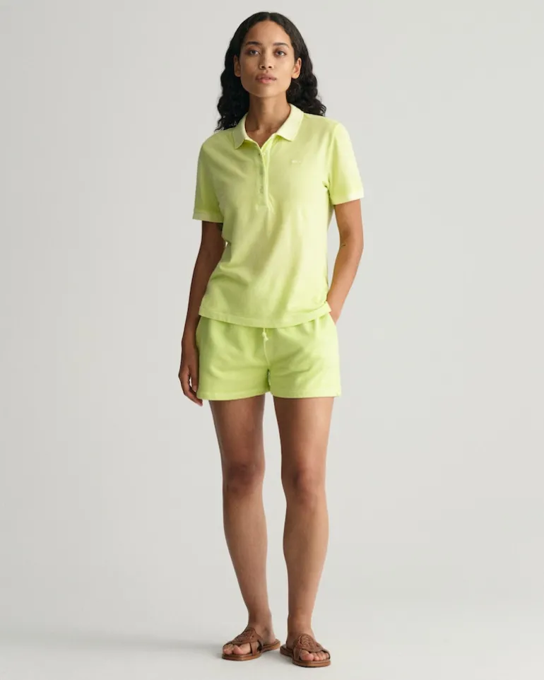 Sunfaded Piqué Poloshirt pastel lime
