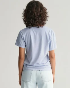 Sunfaded V-Neck T-Shirt dove blue