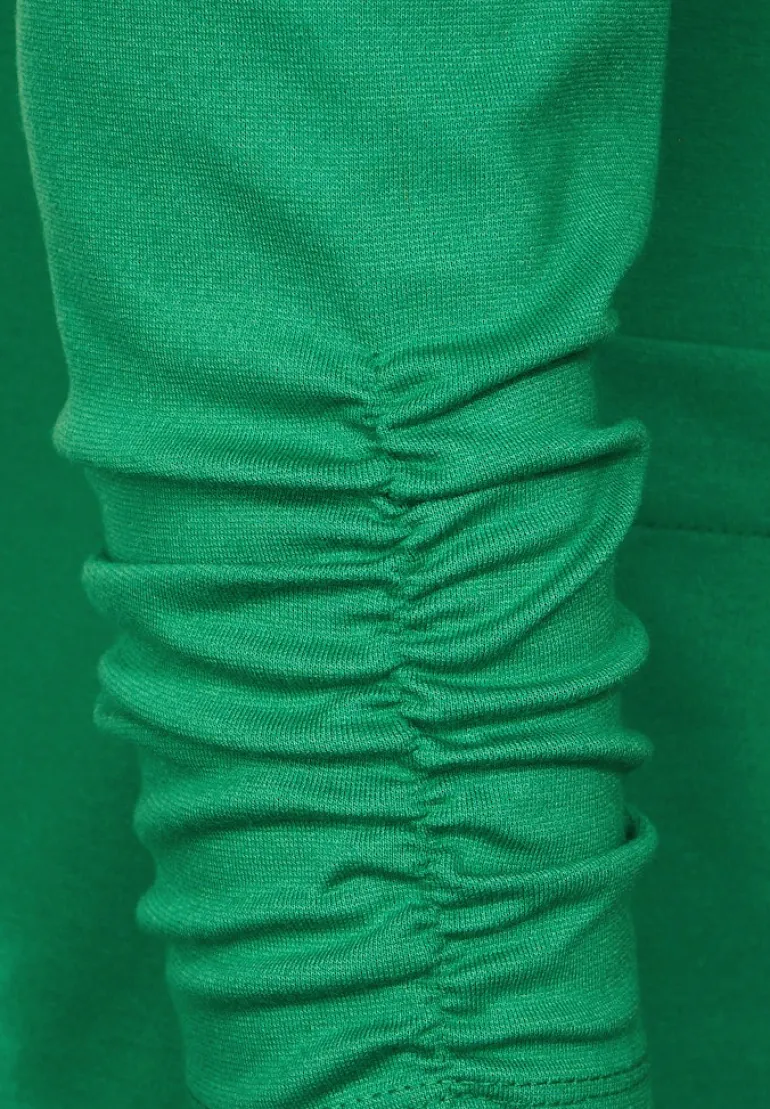 Sweatblazer mit Raffung easy green